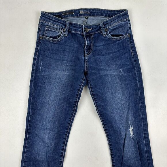 Kut From The Kloth Catherine Boyfriend Denim Blue Jeans Size 4 Cotton Stretch - Picture 3 of 8